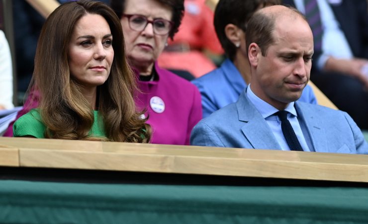 Kate Middleton e principe William sugli spalti